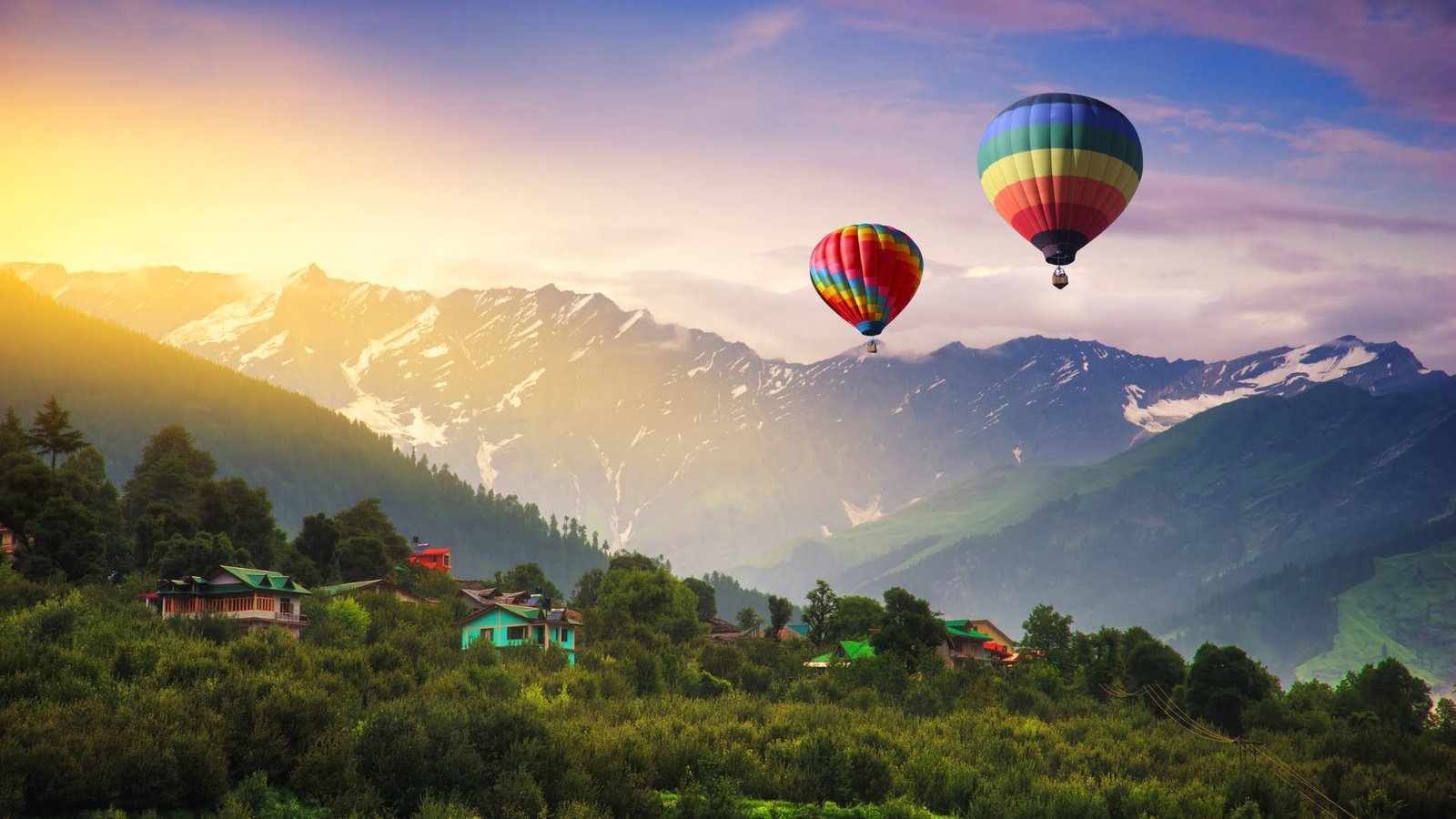 Mountain scenery in Manali