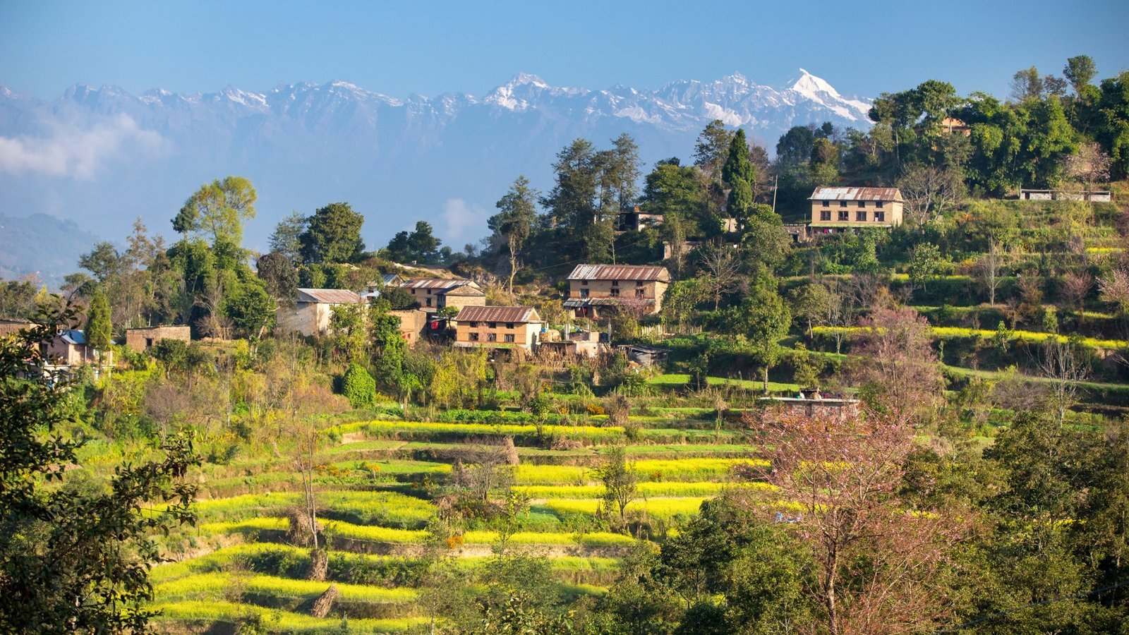 Himalayan scenery at Nagarkot, Nepal