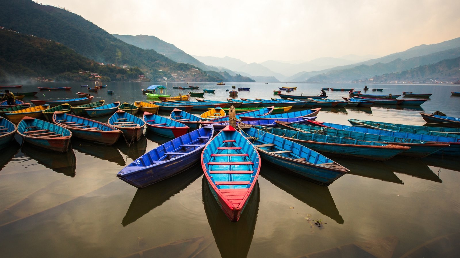 Phewa Lake in Pokhara, Nepal
