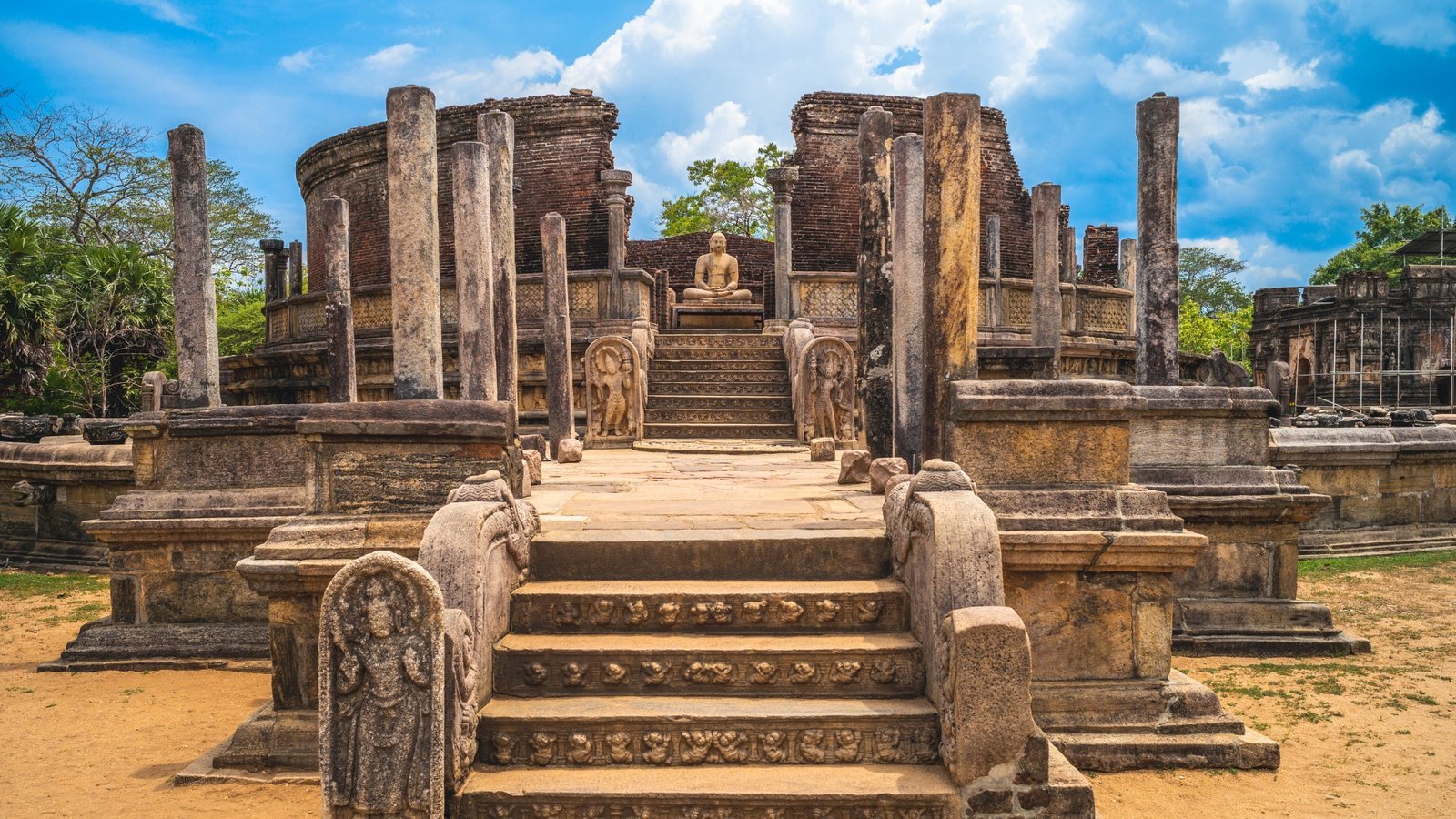 Ancient ruins in Polonnaruwa, Sri Lanka