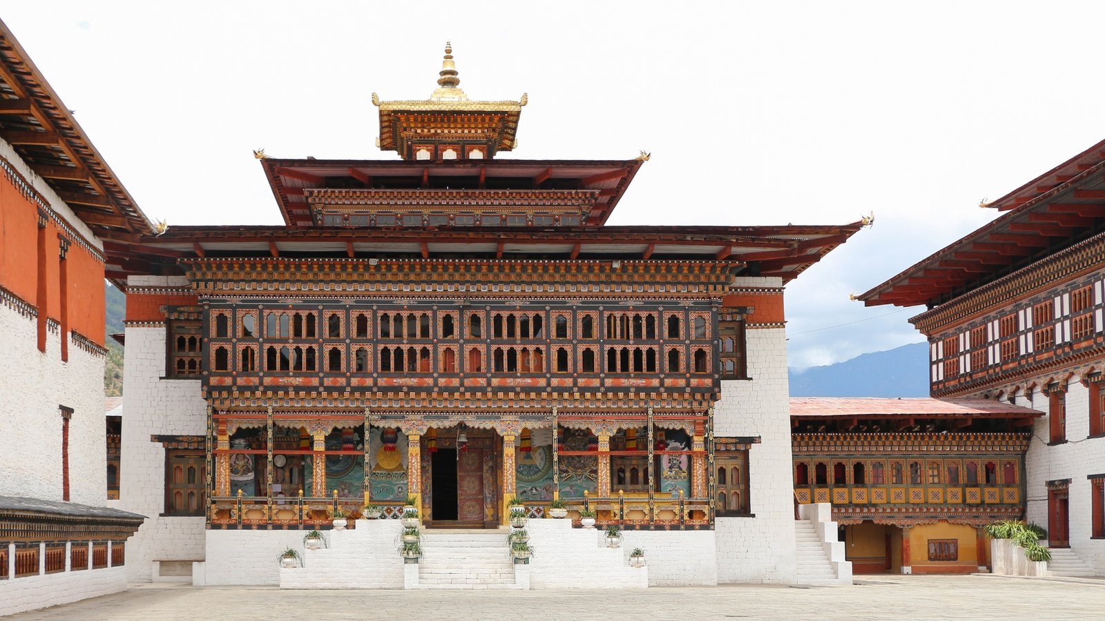 Tashichho Dzong in Thimphu, Bhutan