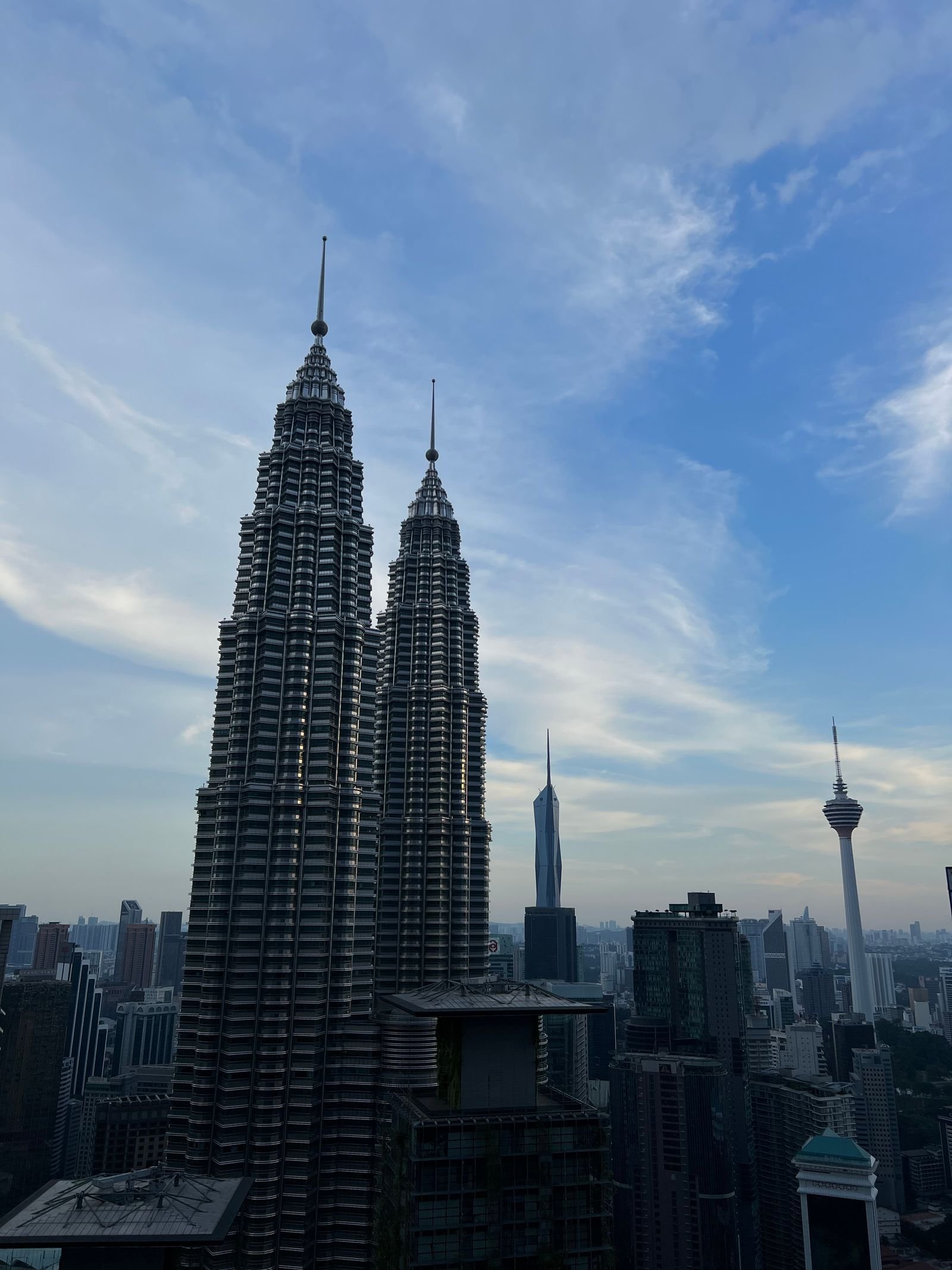 Petronas Towers and the Kuala Lumpur skyline