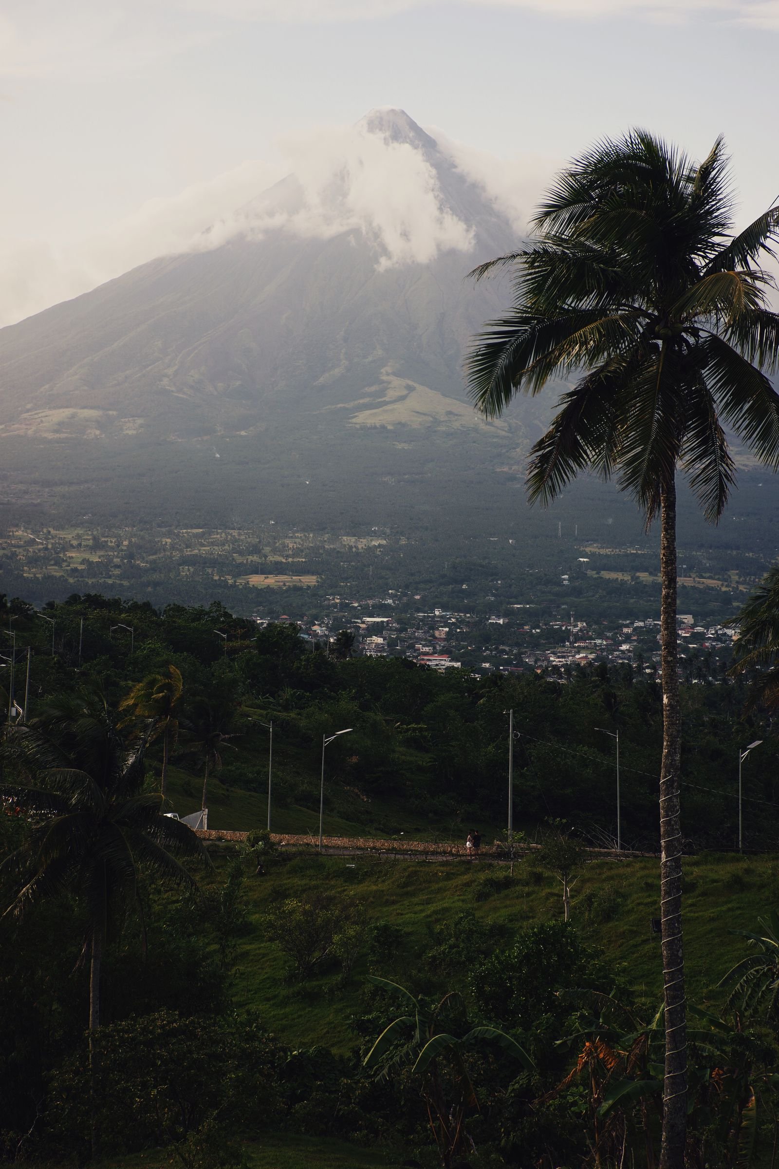Mayon Volcano above Legazpi, Philippines